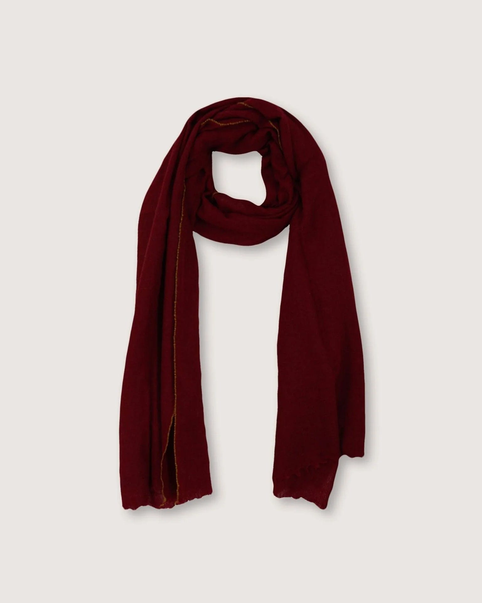 Scarf No 100 in Red Wine
