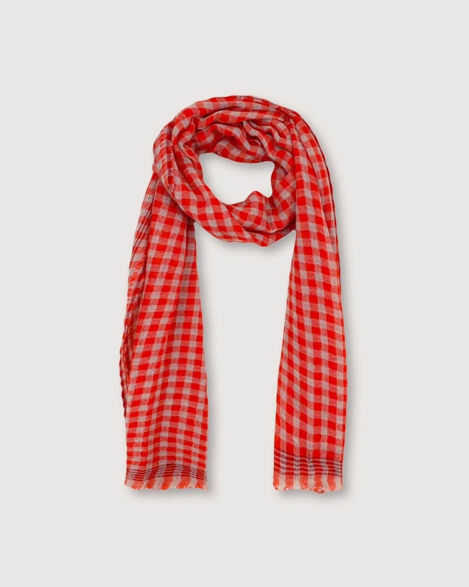Scarf No 693 in Poppy Red