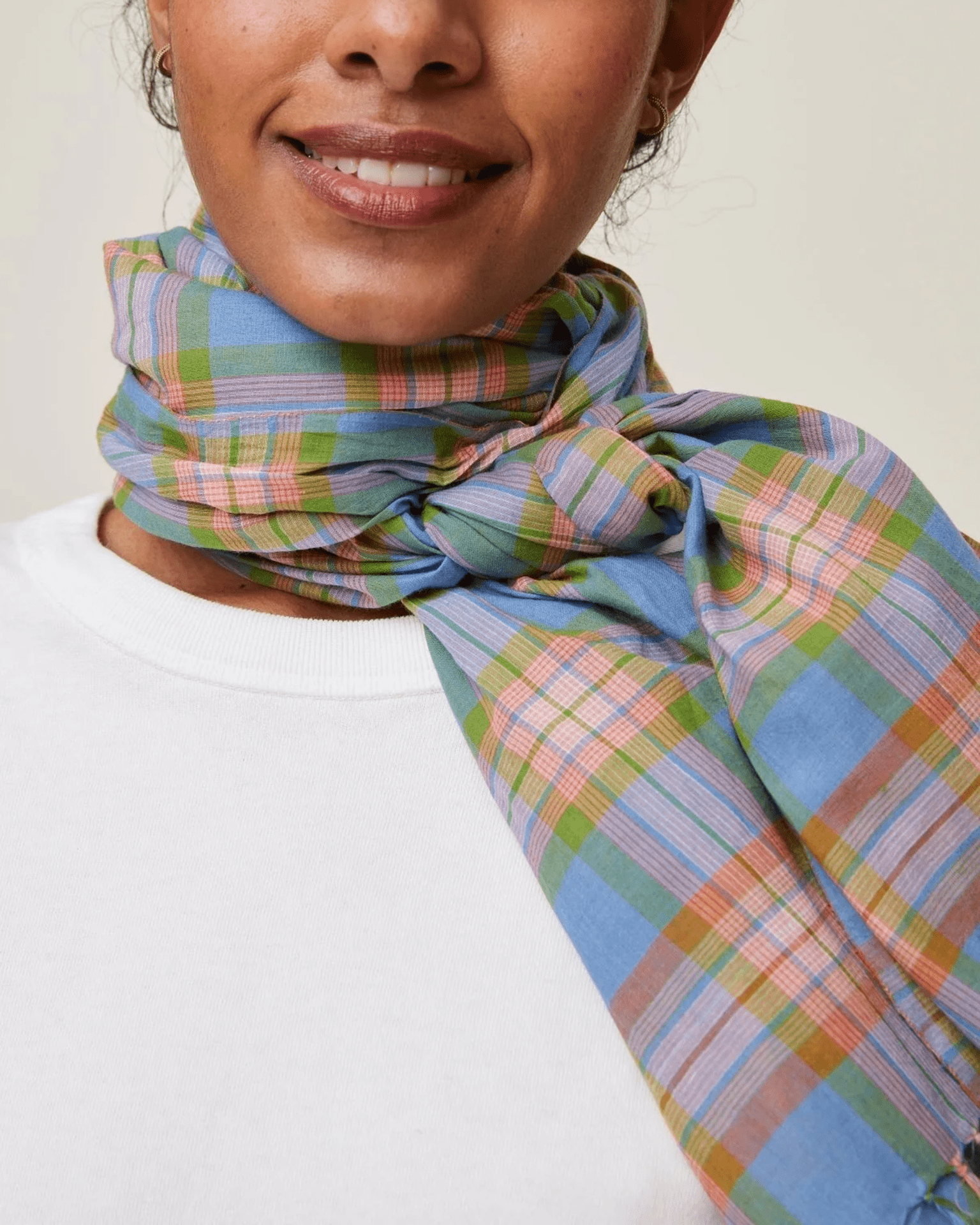 Scarf No 722 in Nordic Blue
