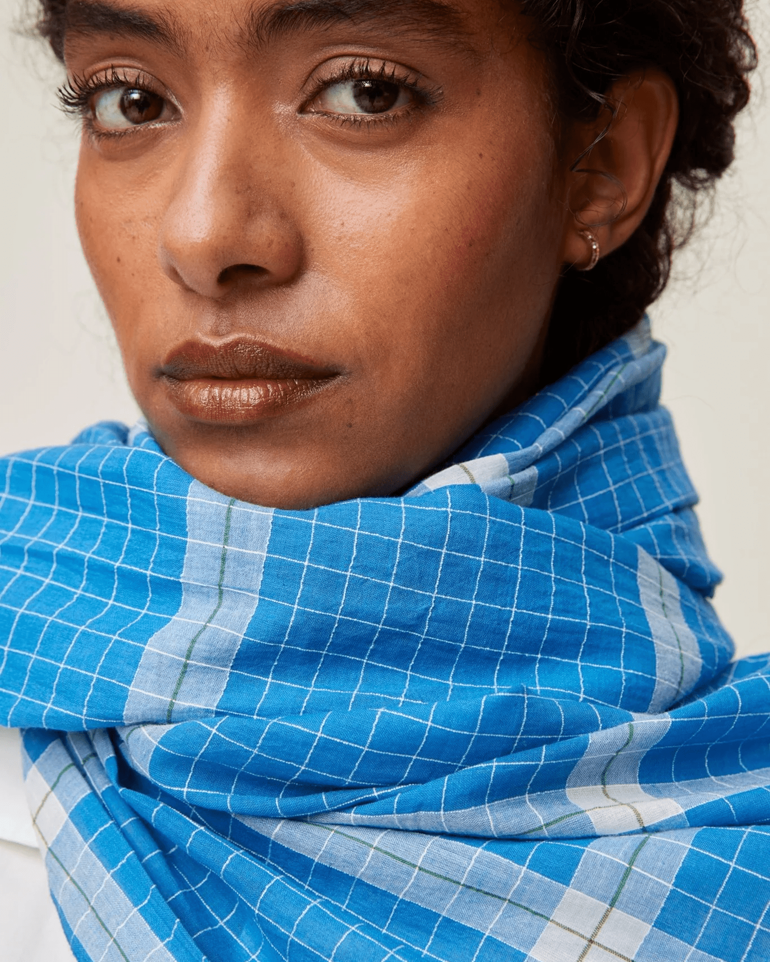 Scarf No 725 in Blue Worker