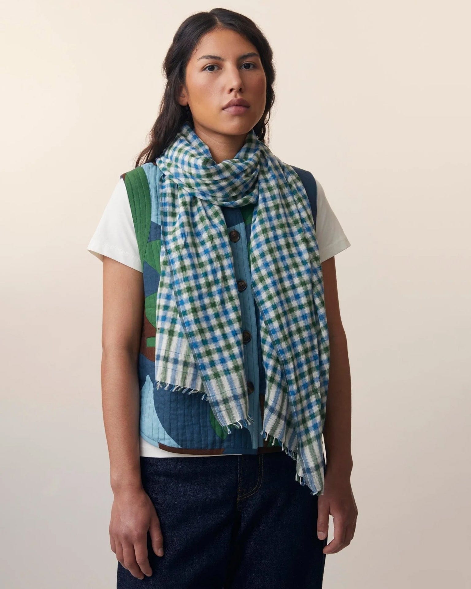 Scarf No 769 in Bottle Green
