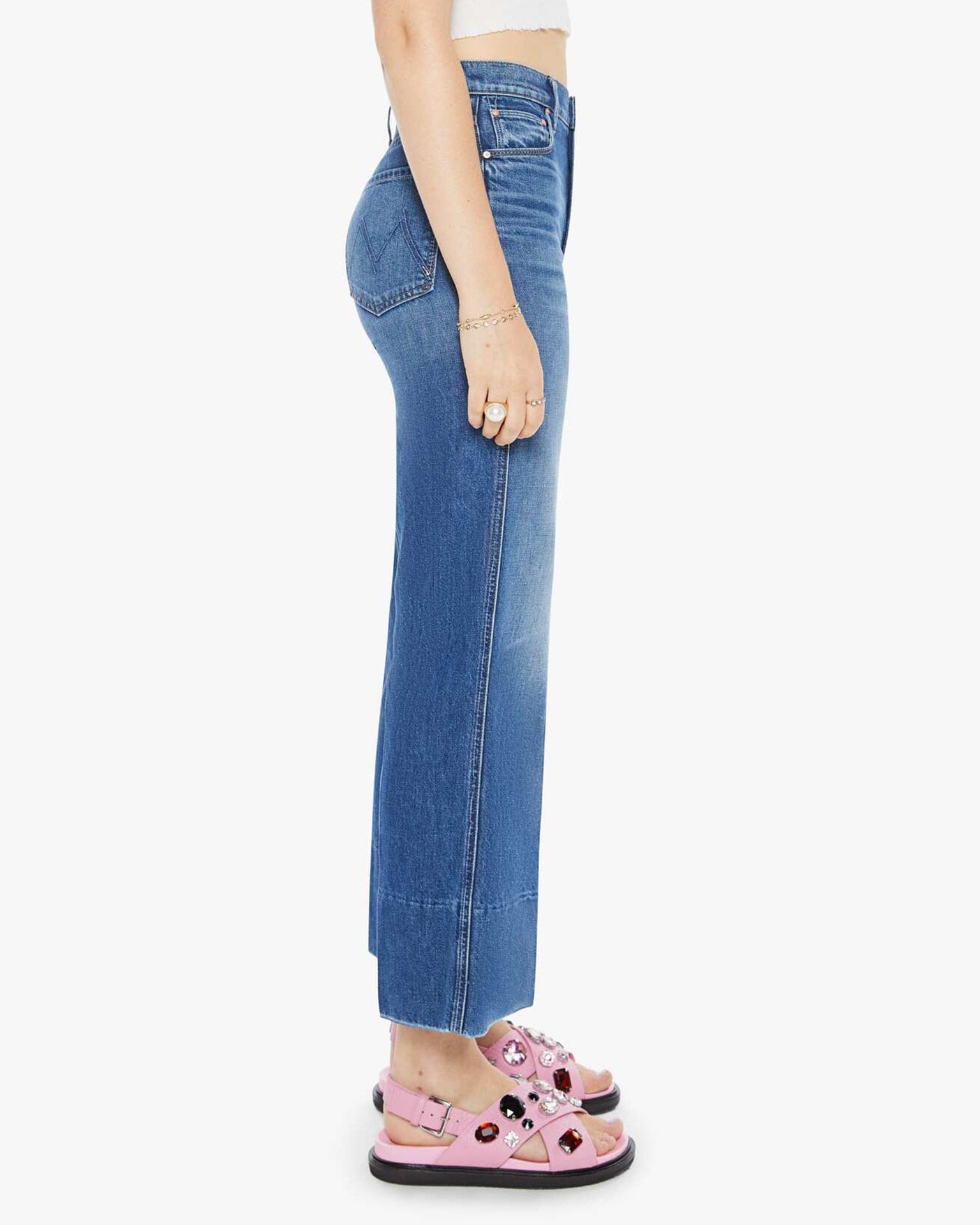 The Maven Wide Hem Ankle in Rags To Riches