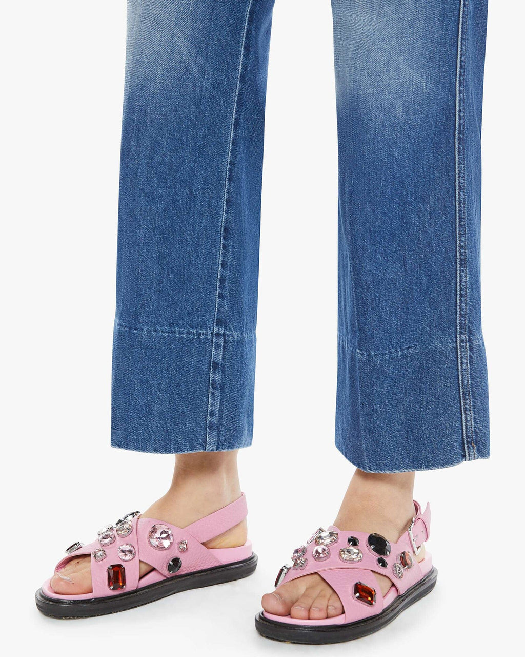 The Maven Wide Hem Ankle in Rags To Riches