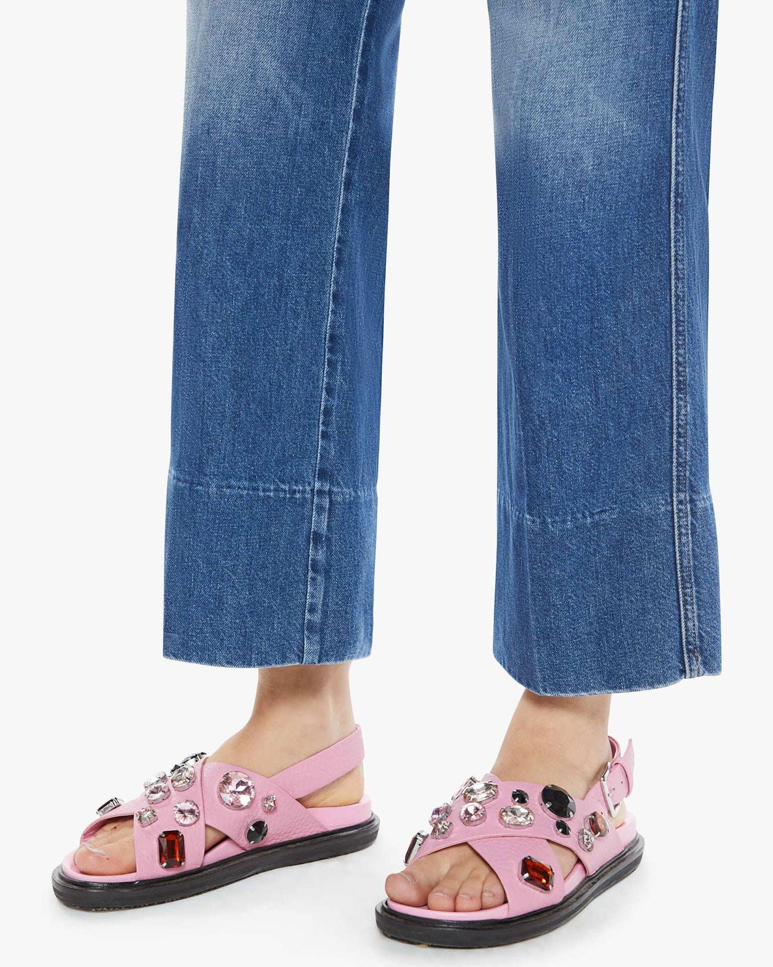 The Maven Wide Hem Ankle in Rags To Riches