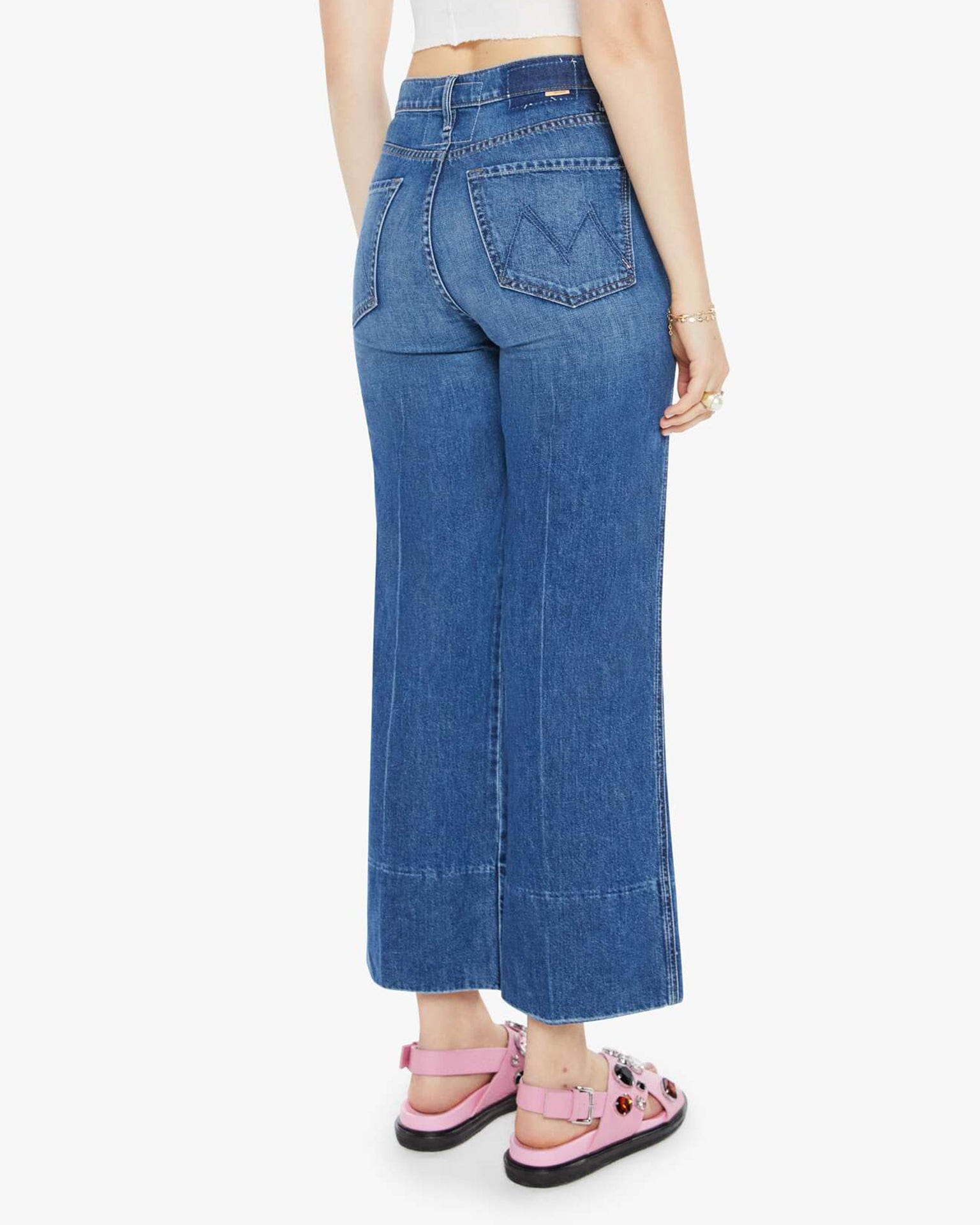 The Maven Wide Hem Ankle in Rags To Riches