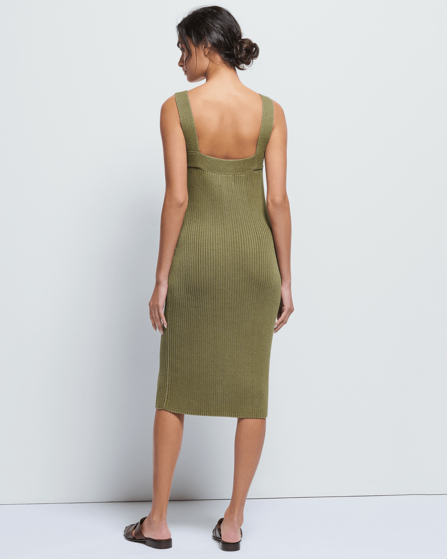 Caresse Sweater Dress in Capers