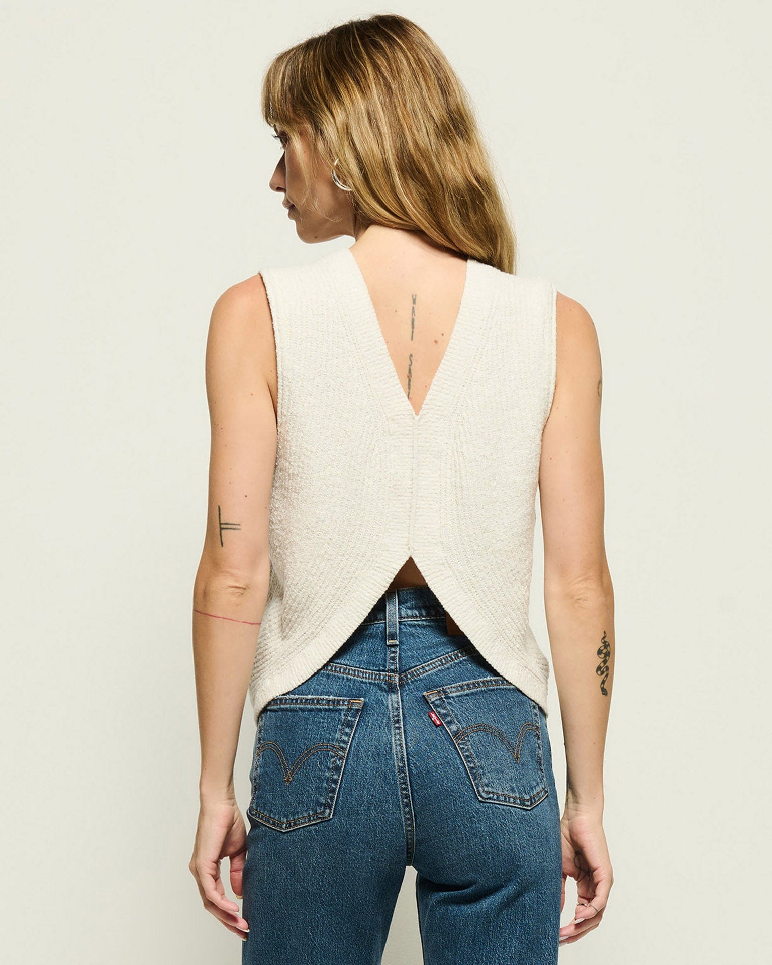 Eliza Sweater in Porcelain