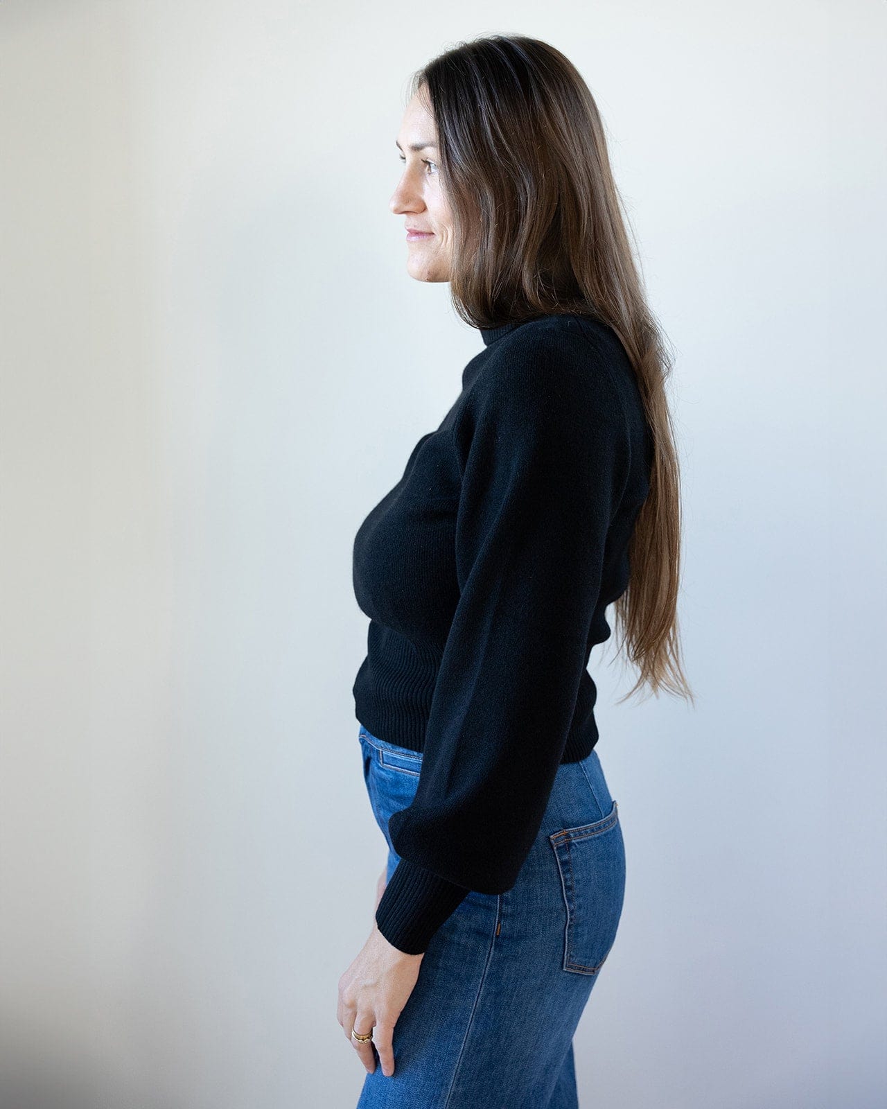 Polly Turtleneck in Black