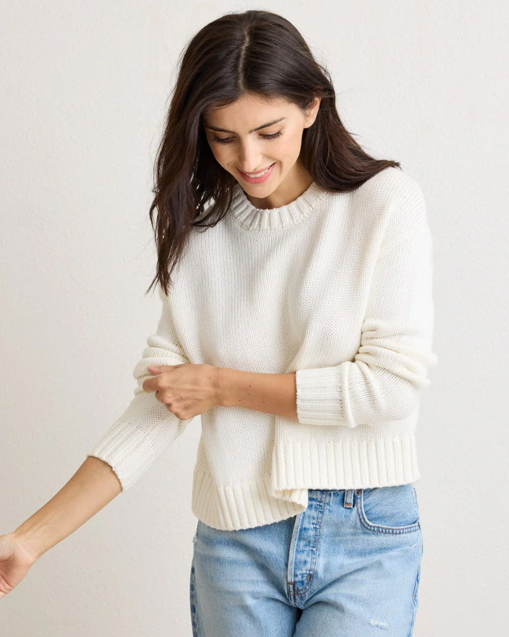 Celeste Crewneck in Ivory
