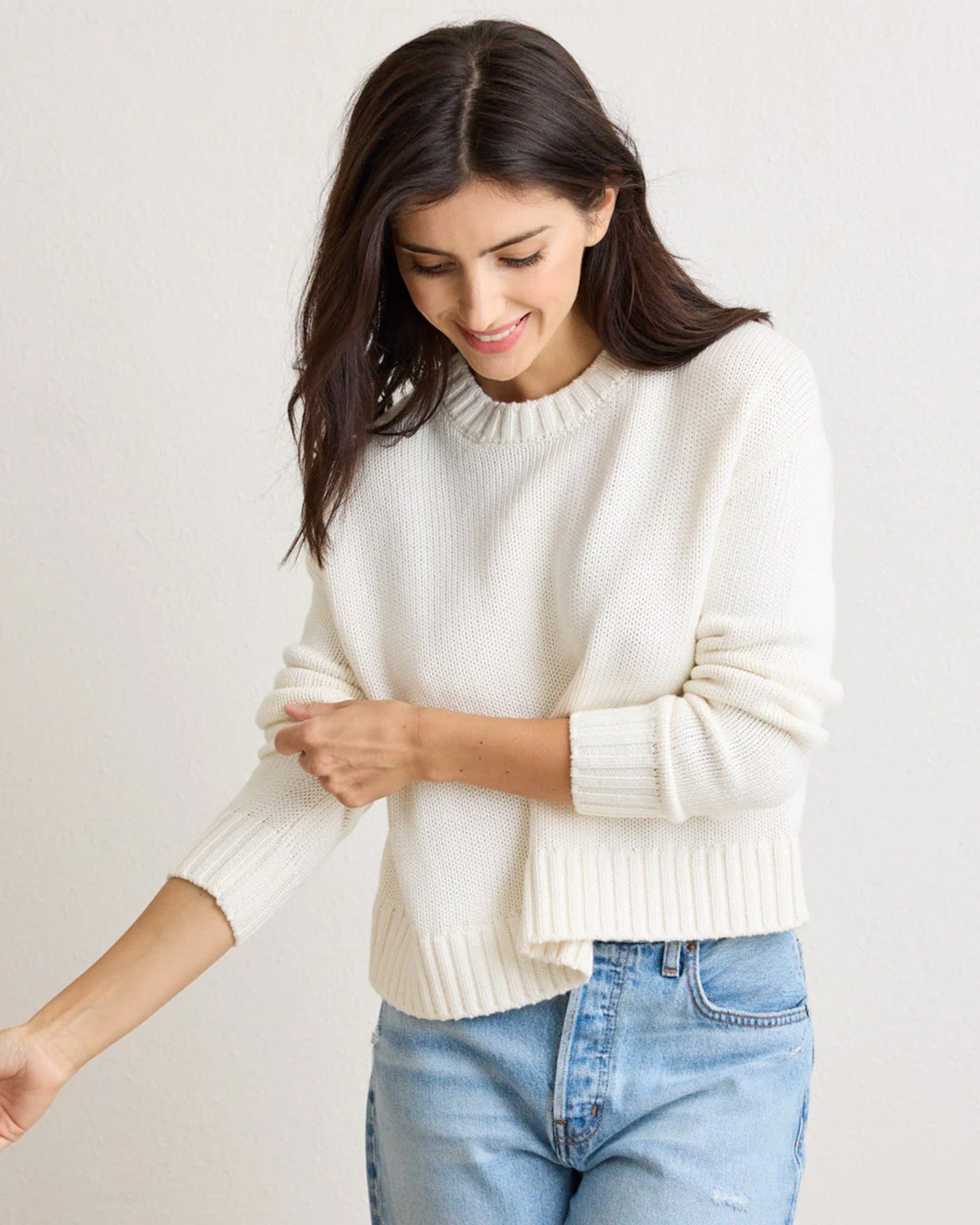 Celeste Crewneck in Ivory