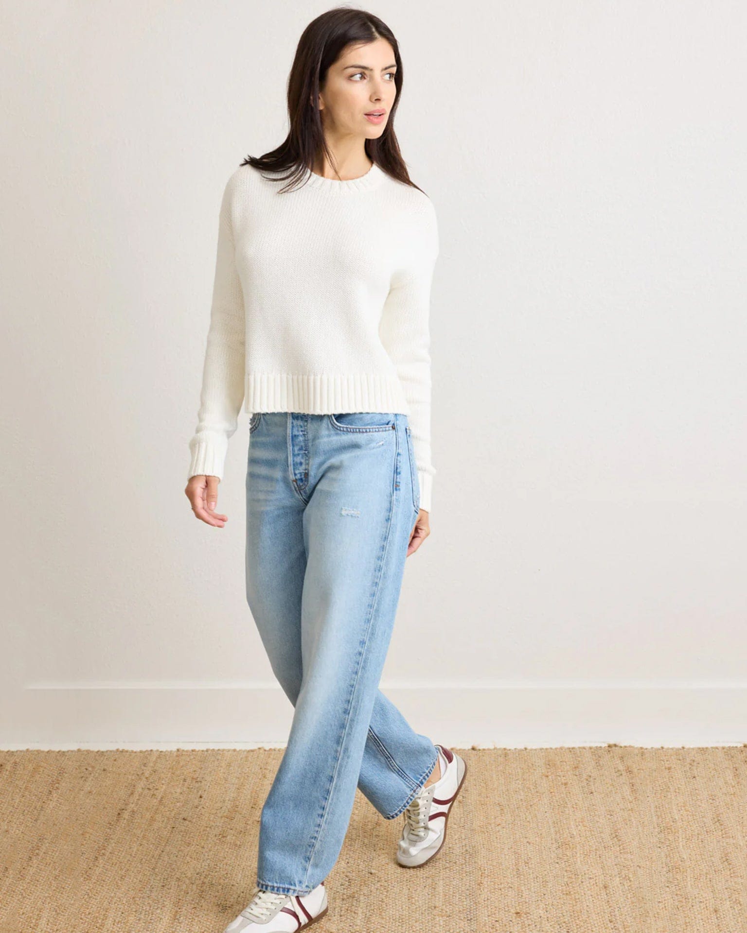 Celeste Crewneck in Ivory