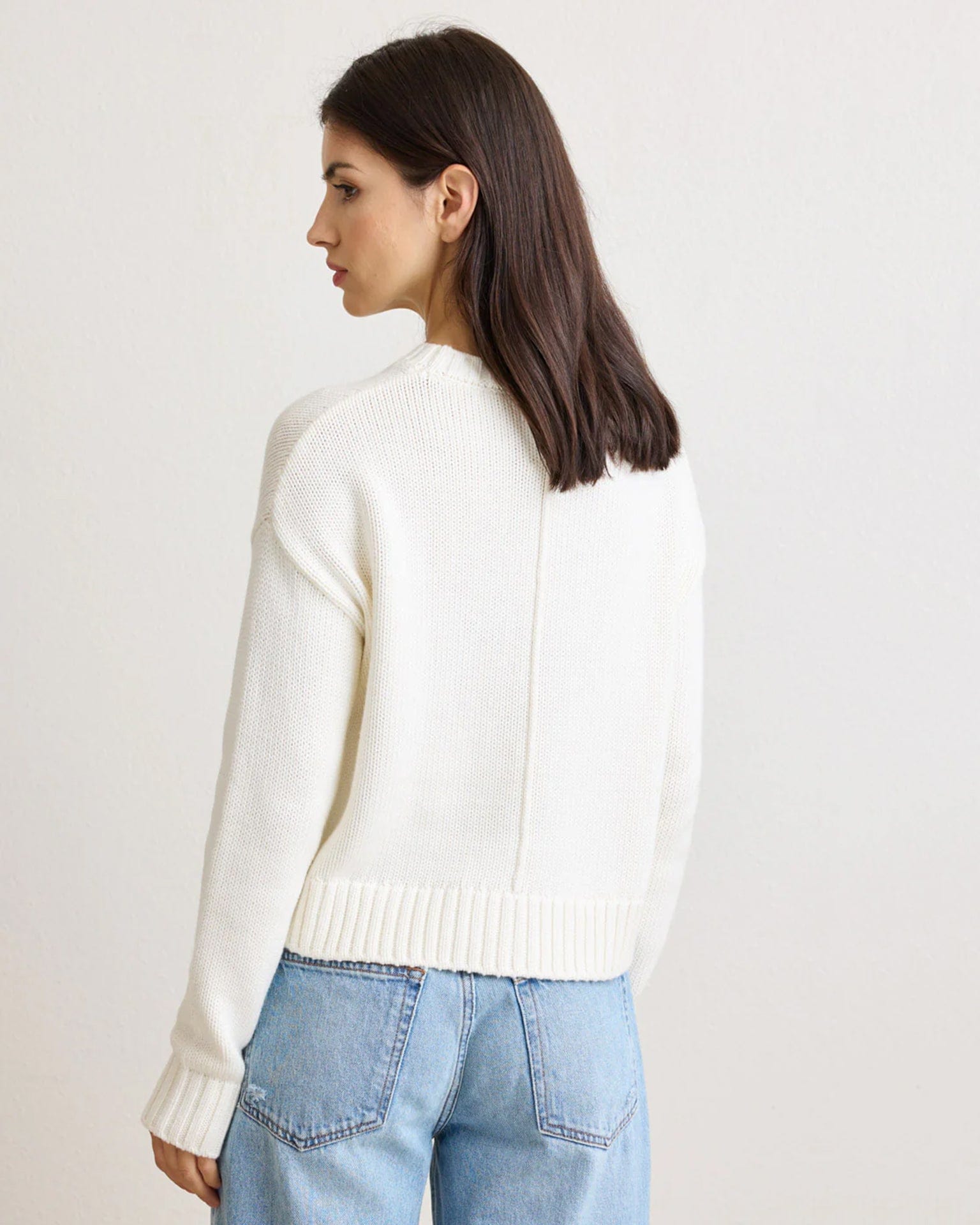 Celeste Crewneck in Ivory