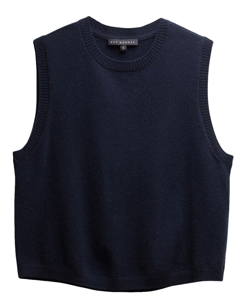 Sage Cashmere Tank in Navy