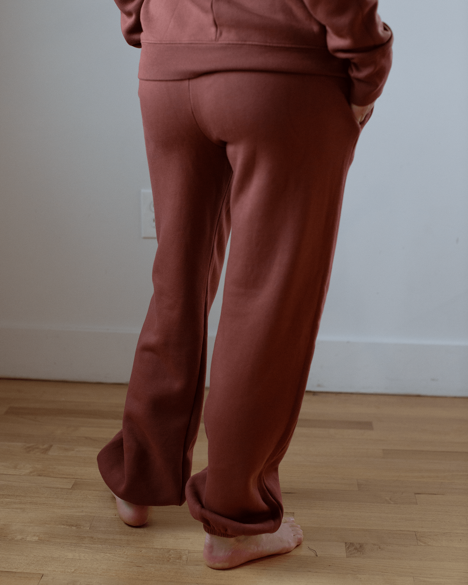 Blake Rib Waisted Pants in Roux