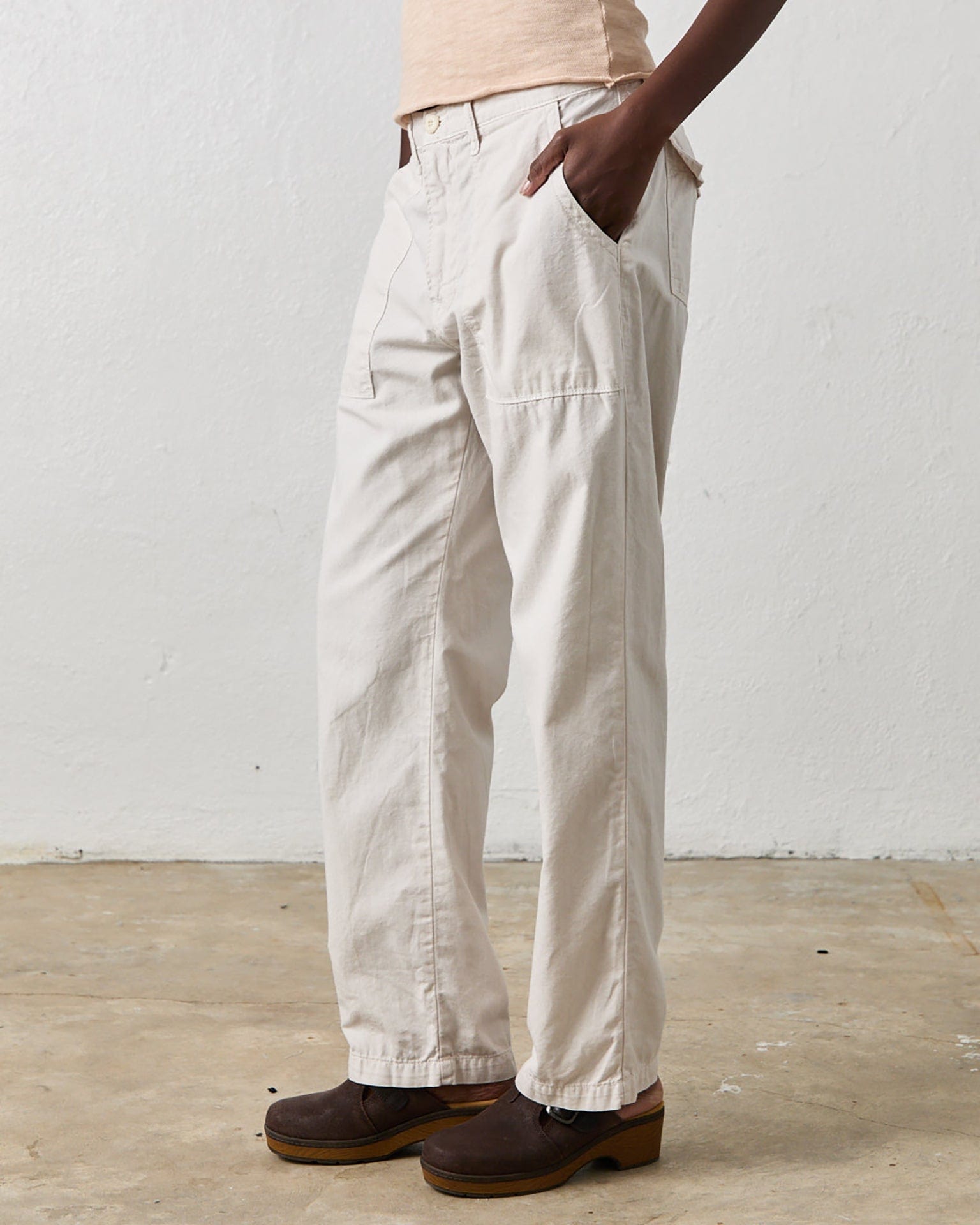 Kennedy Trouser in Soft White