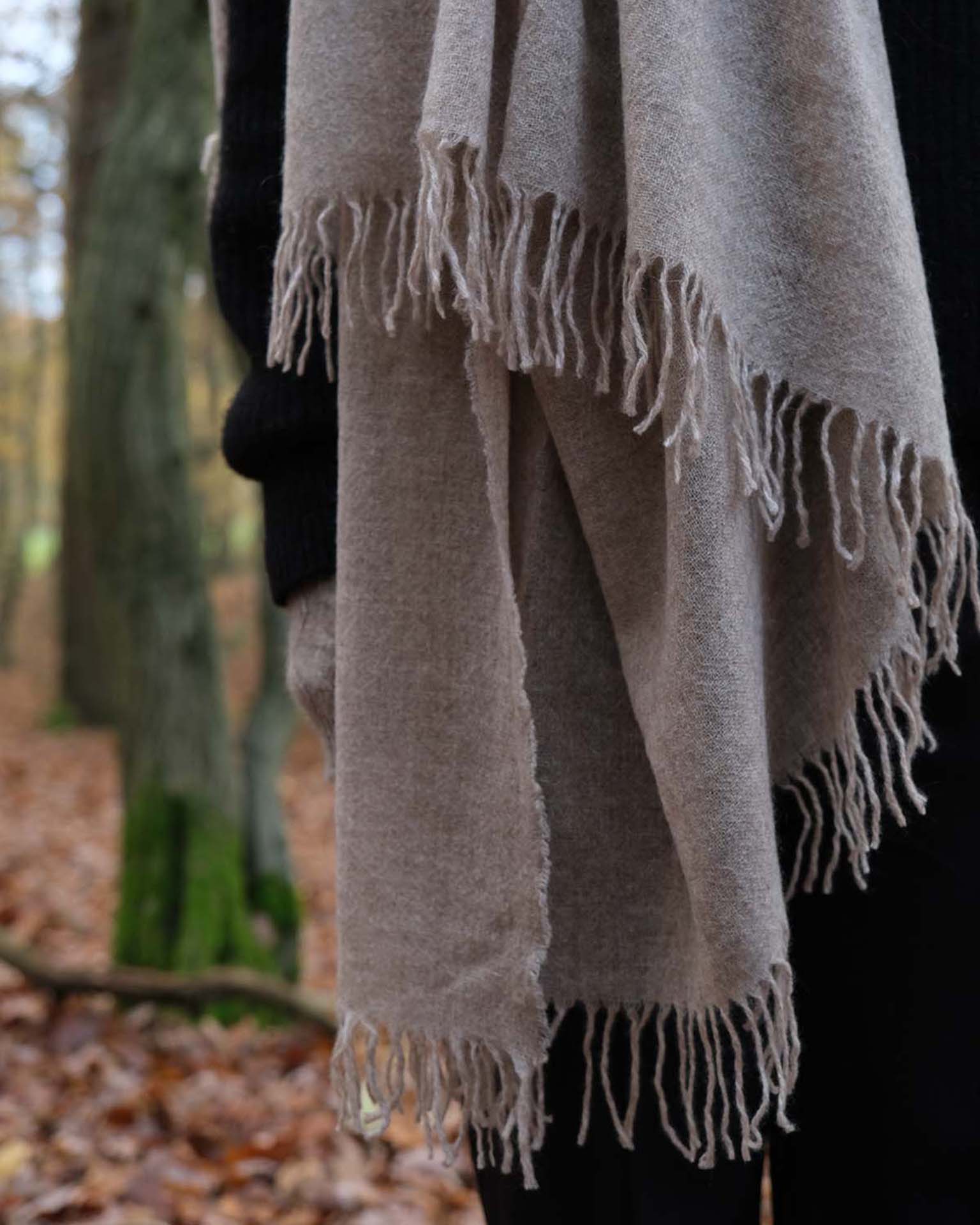 Cashmere Wrap in Taupe