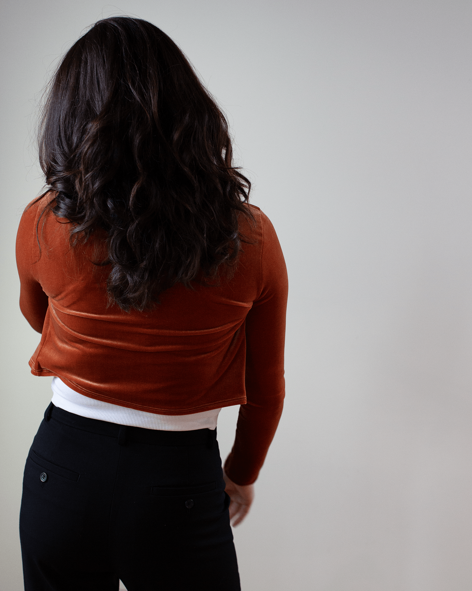 Classic Cardi Velvet in Amber