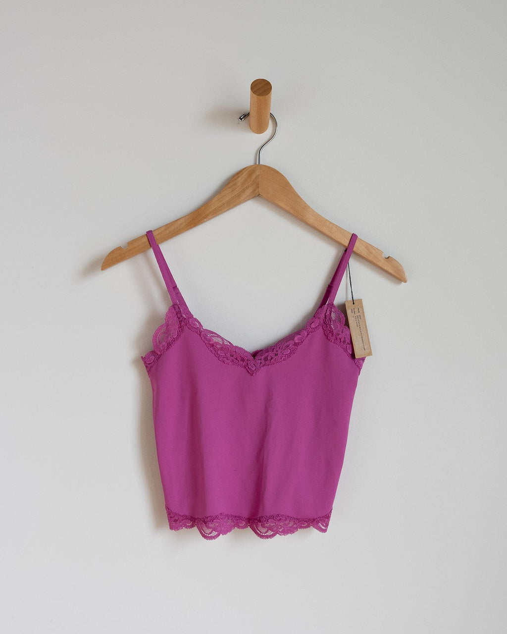 Del w/ Lace Cropped Cami in Wild Rose