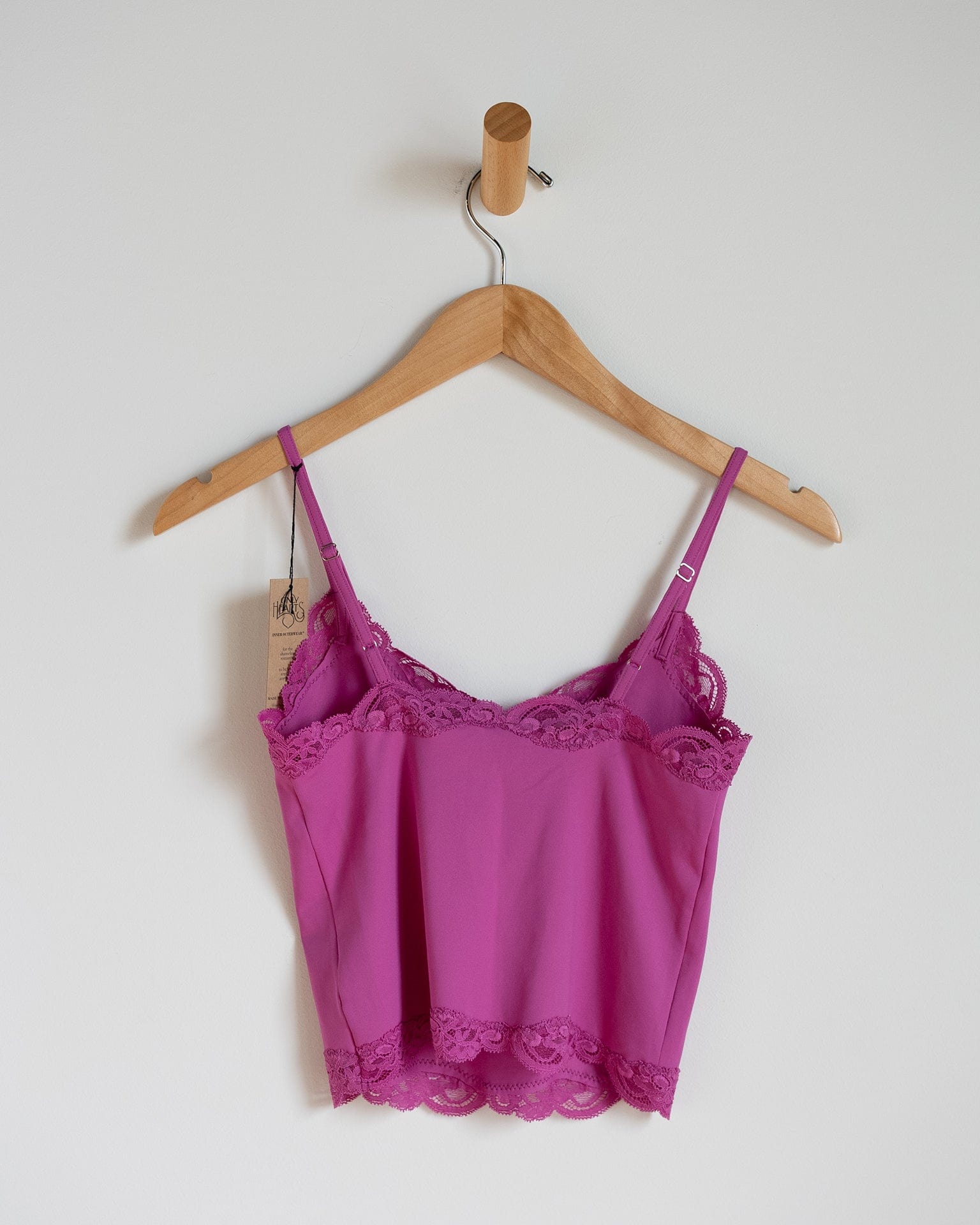 Del w/ Lace Cropped Cami in Wild Rose