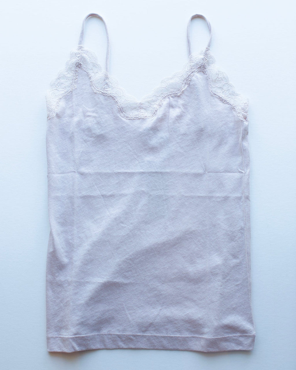 Org Cttn w/ Lace Cami in Bone