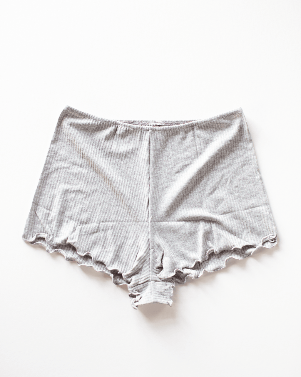 Pinch Front Cami & Pamela Short Set in Heather Grey