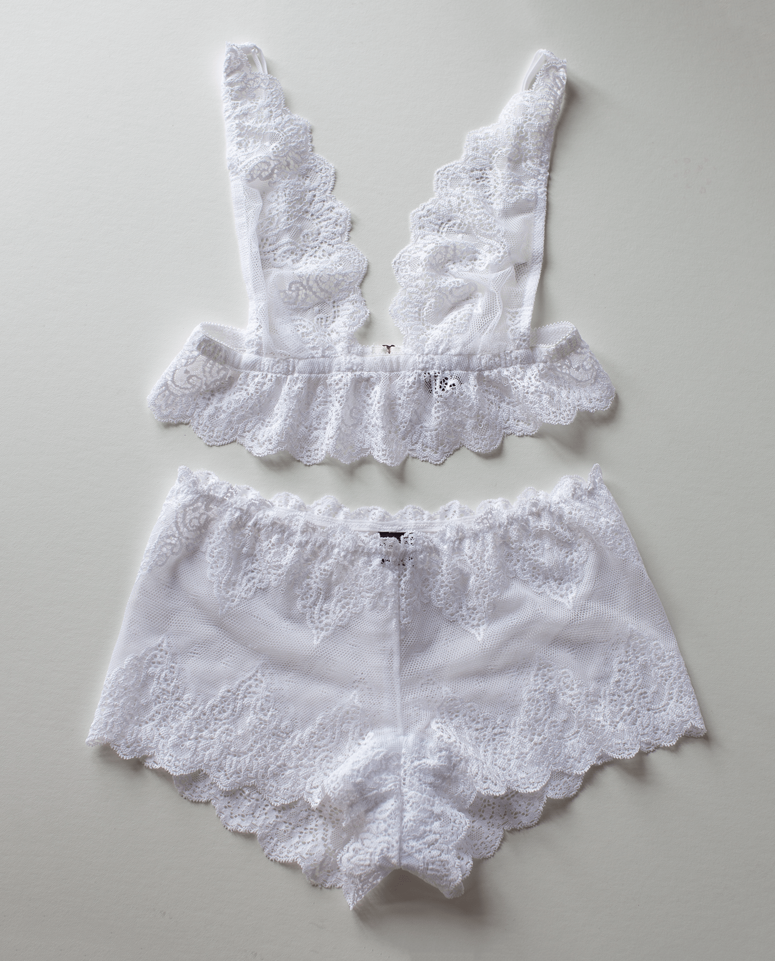 SFL Fairy Bralette & Hipster Set in White