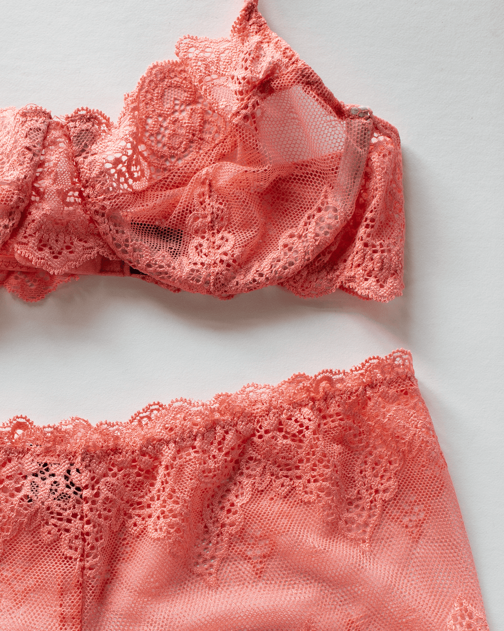 Underwire Bra & Hipster Set in Tangerine