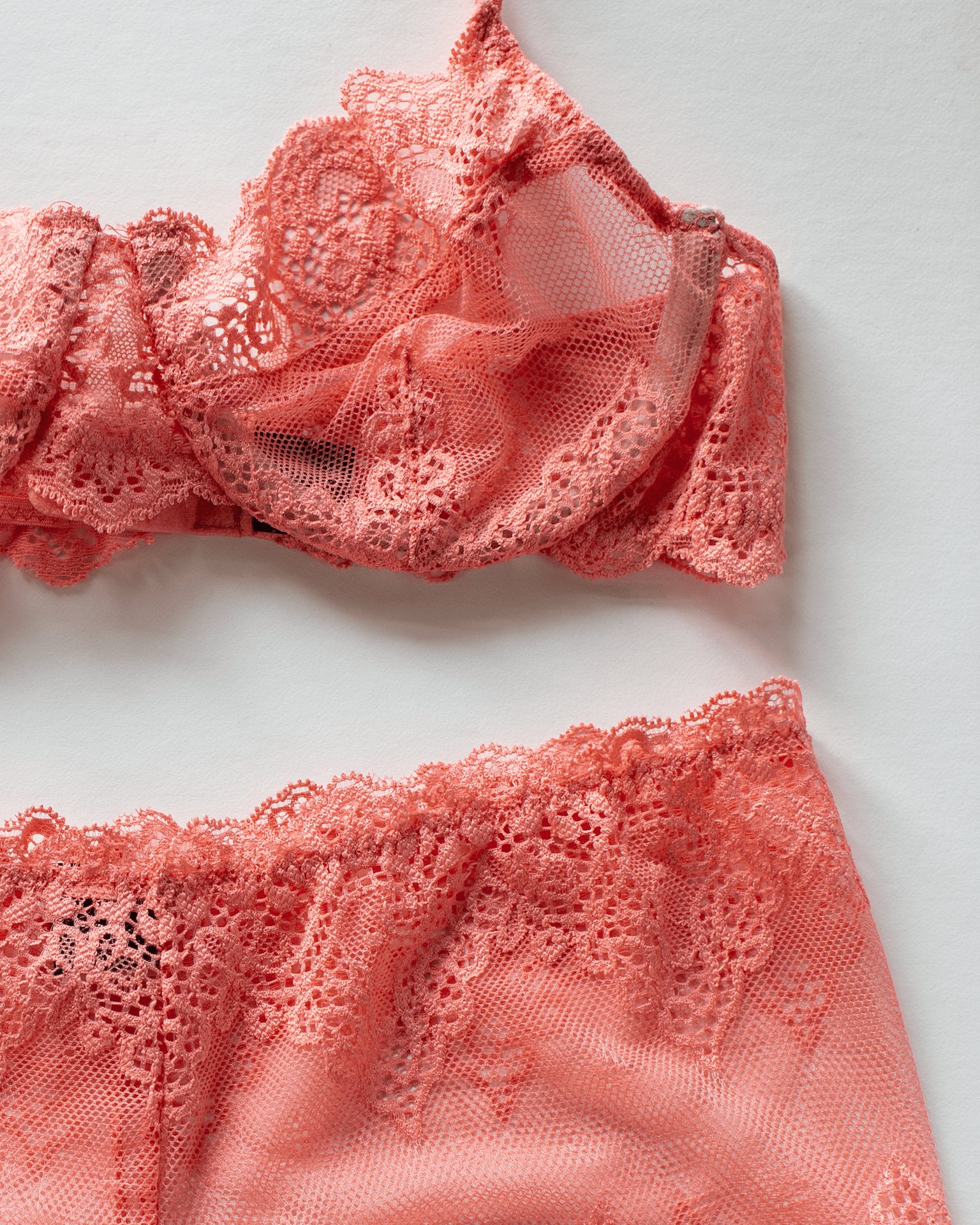 Underwire Bra & Hipster Set in Tangerine