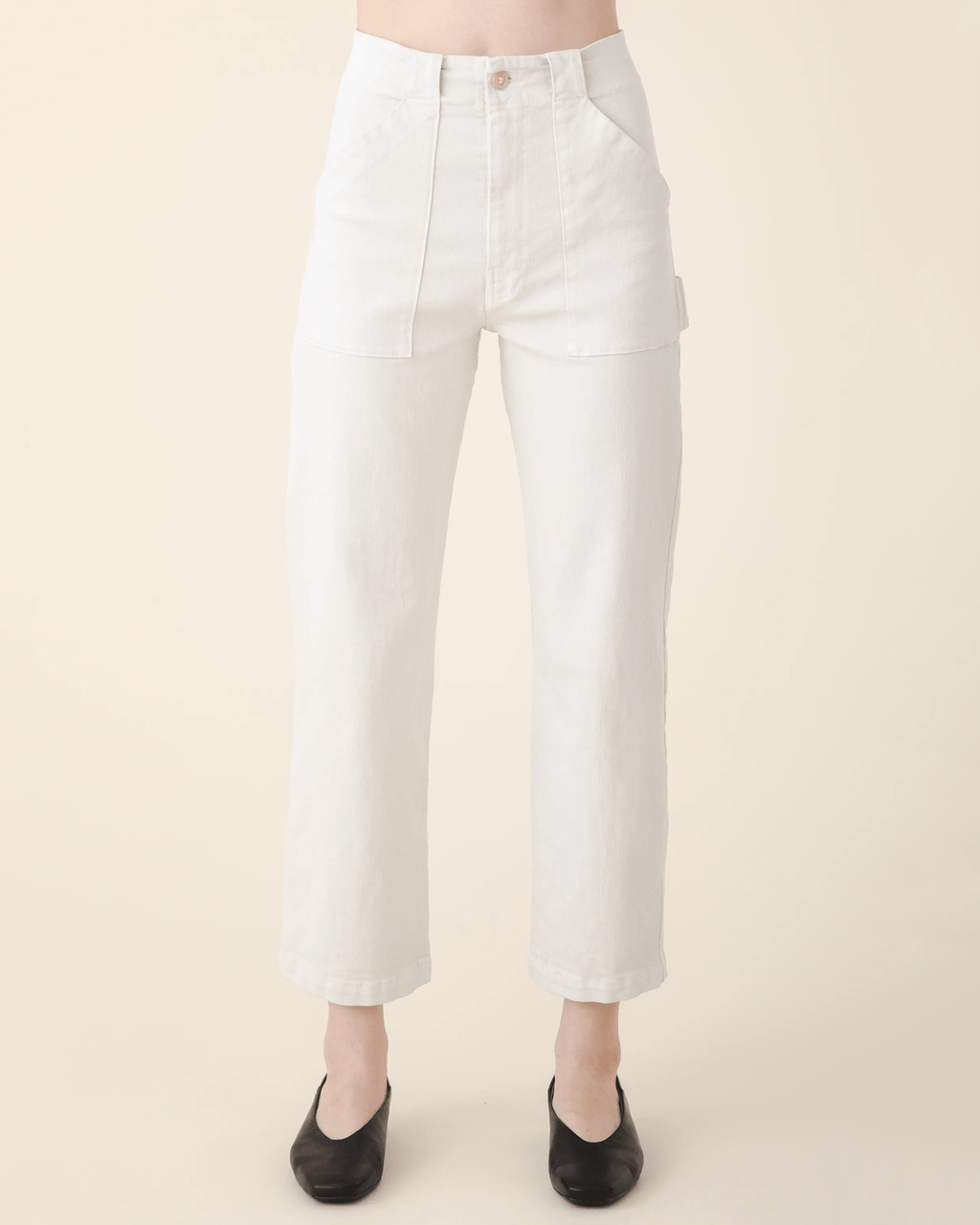 Long Carpenter Pant in Oyster