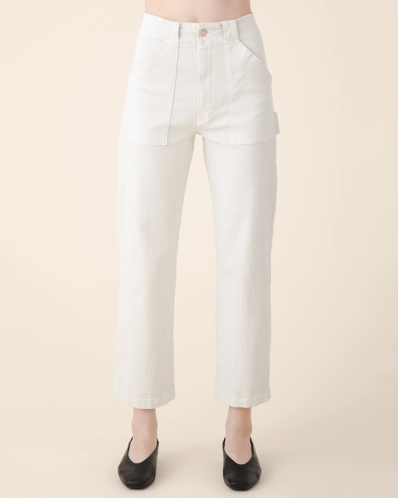 Long Carpenter Pant in Oyster