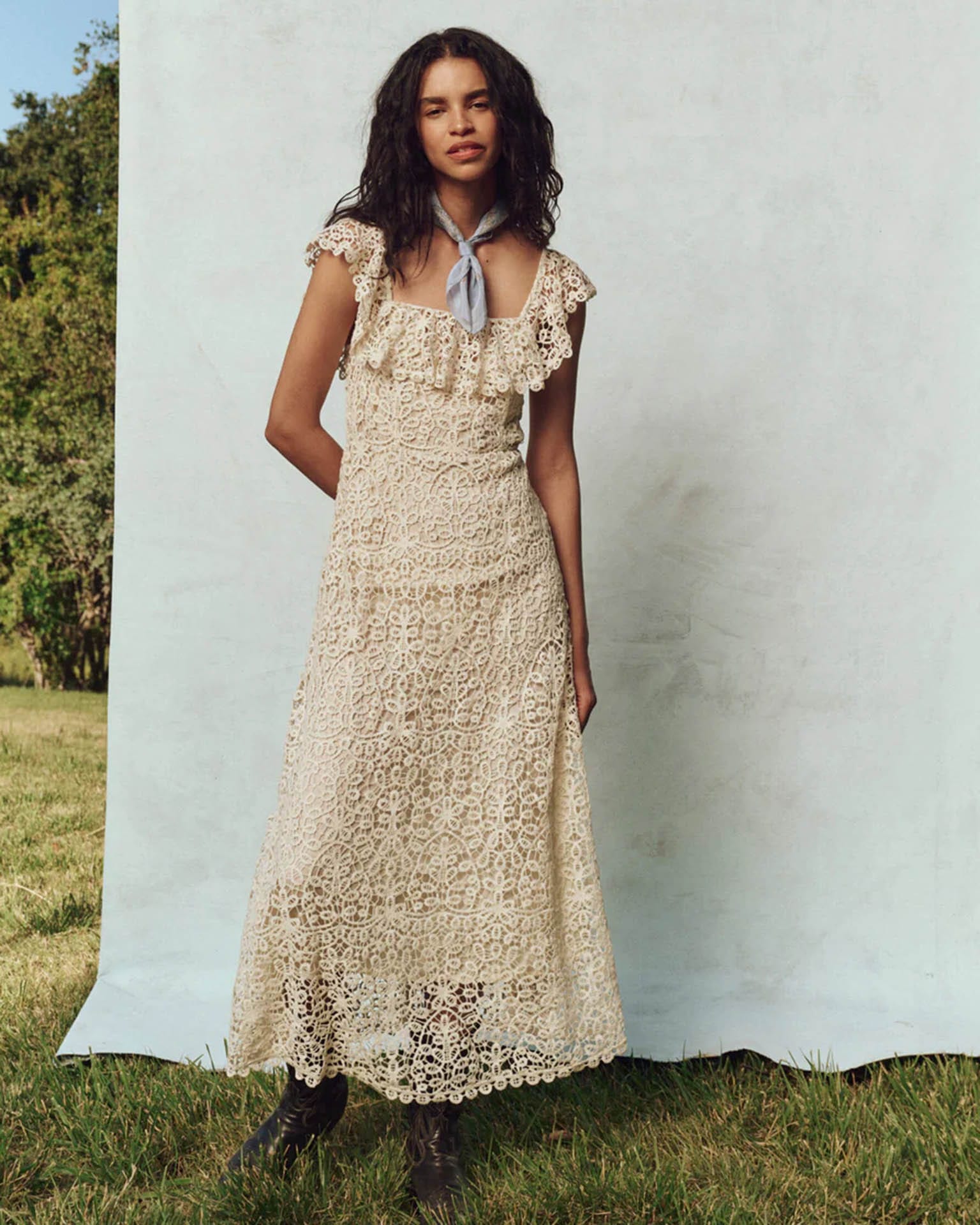 The Balcony Dress in Cream