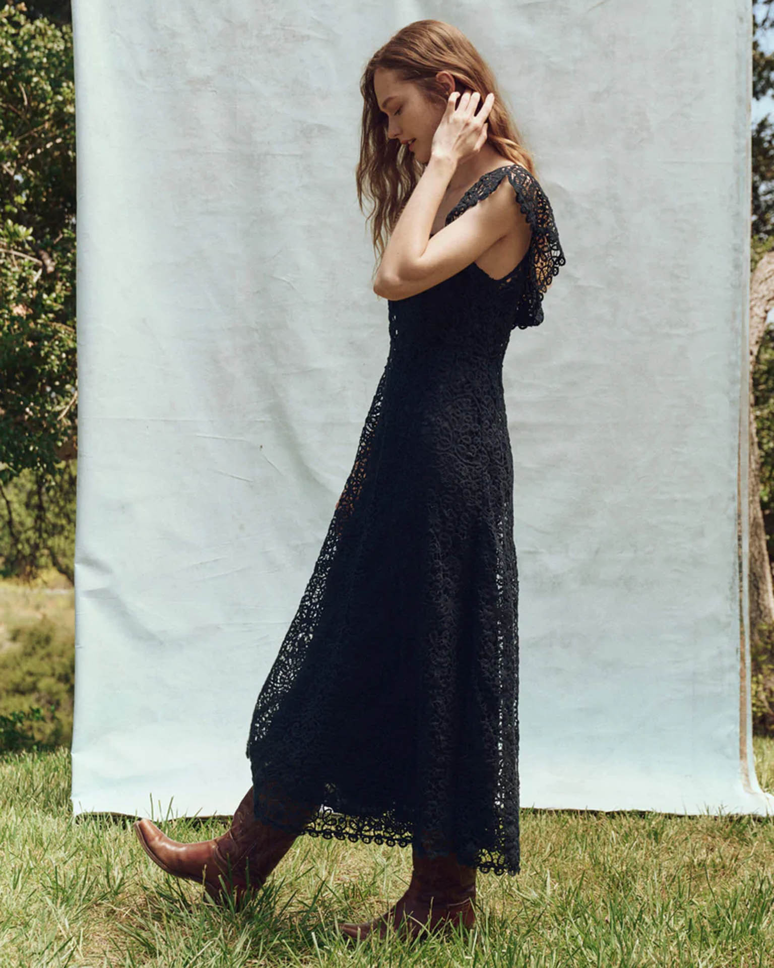 The Balcony Dress in Navy
