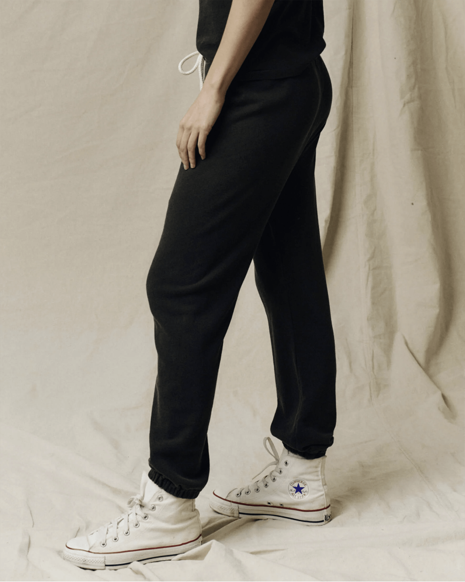 The Stadium Sweatpant in Washed Black