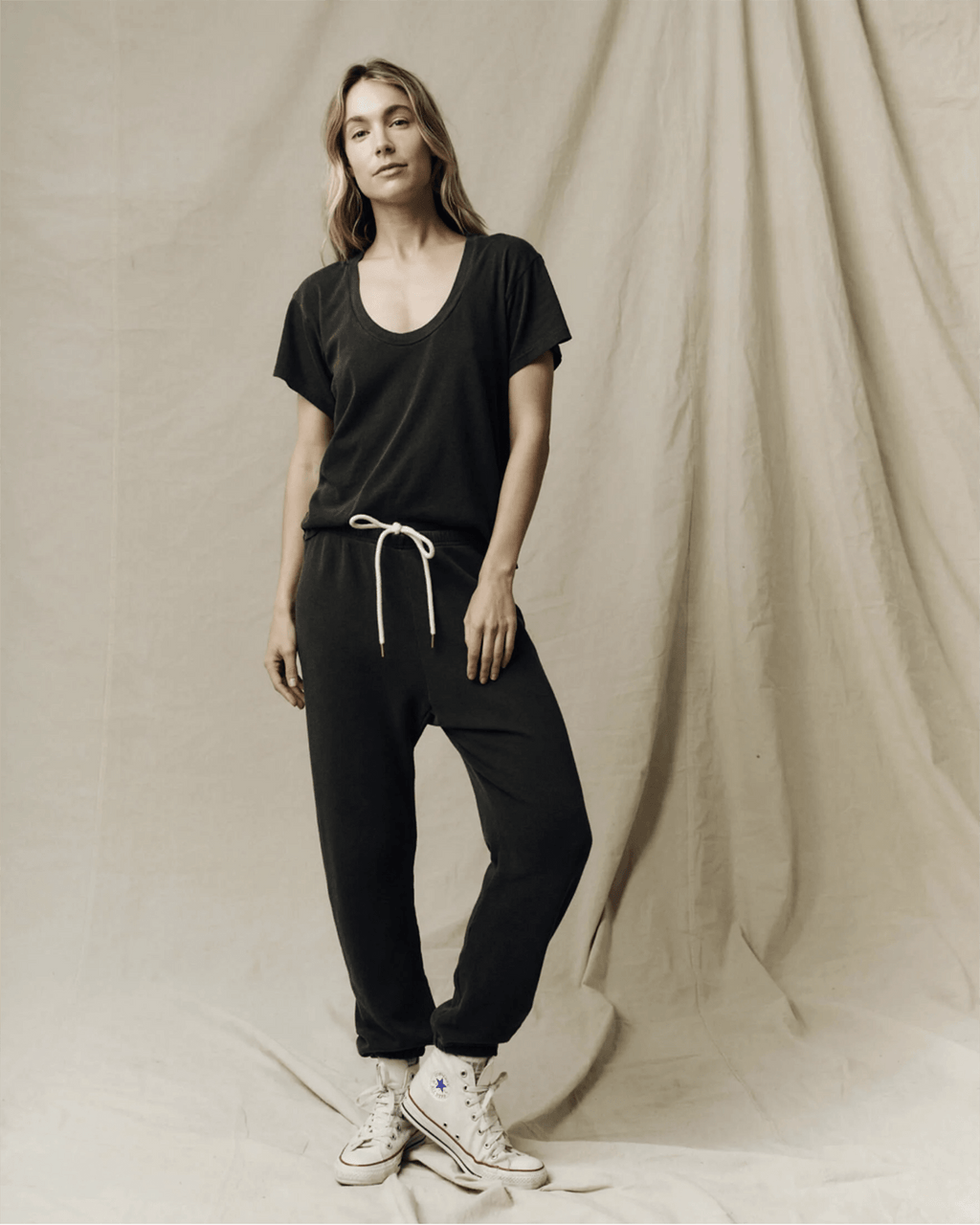 The Stadium Sweatpant in Washed Black