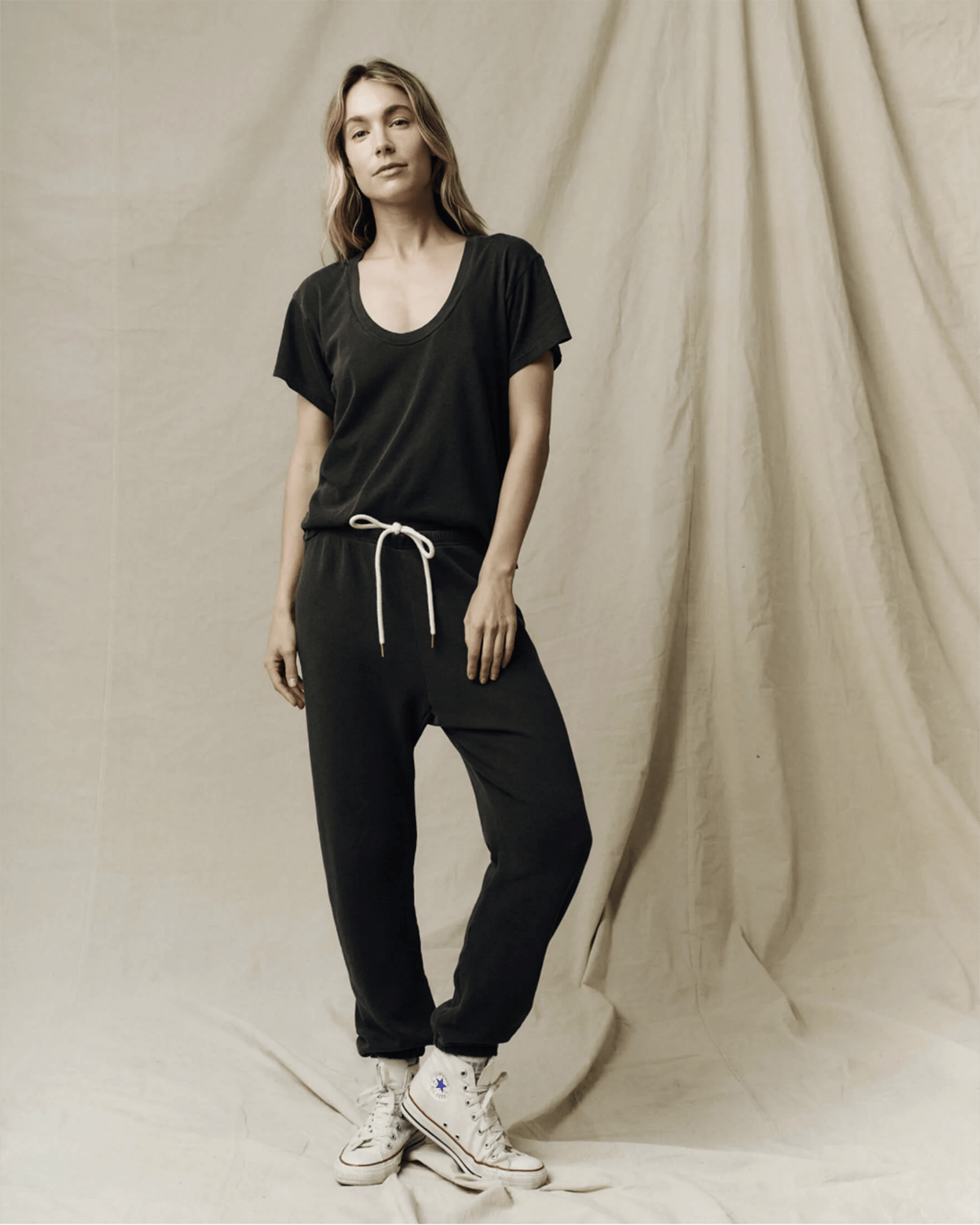 The Stadium Sweatpant in Washed Black