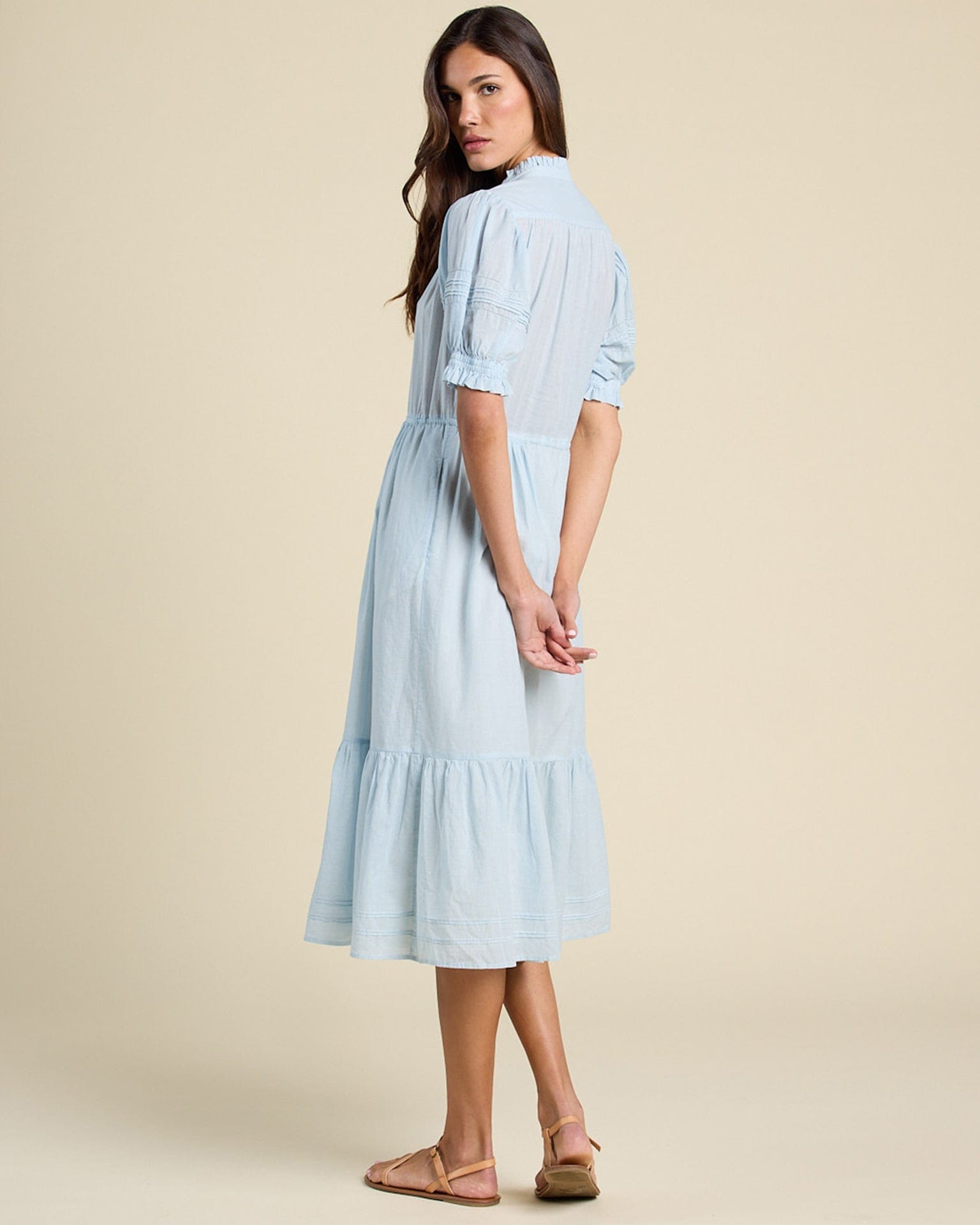 Berenice Dress in Cloud Houndstooth