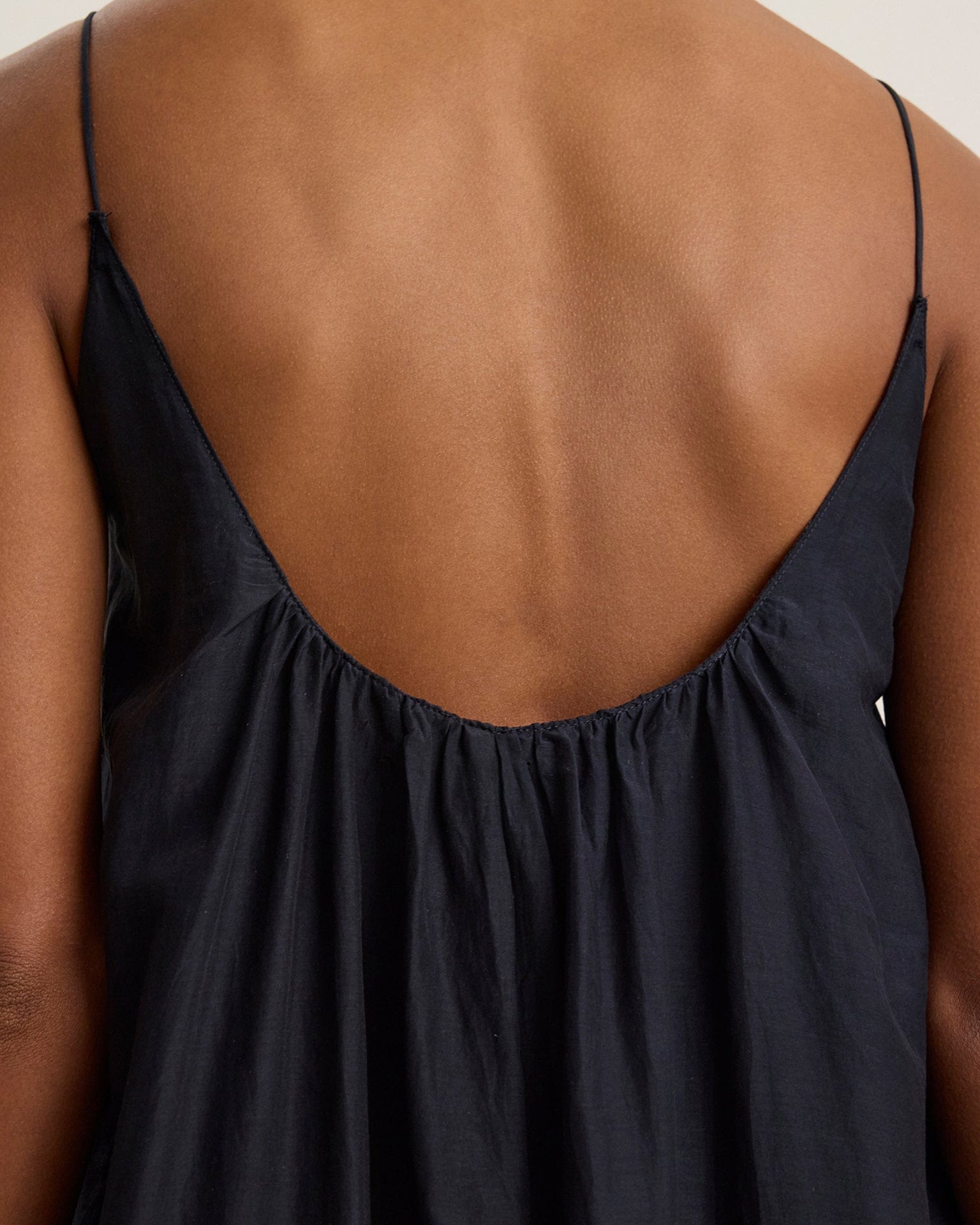 Avery Long Cami Dress in Black