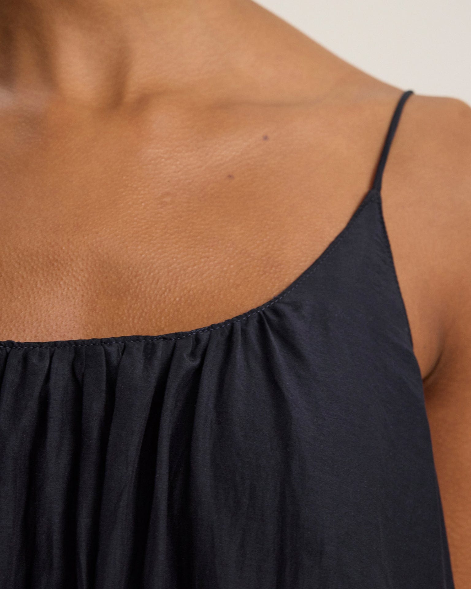 Avery Long Cami Dress in Black