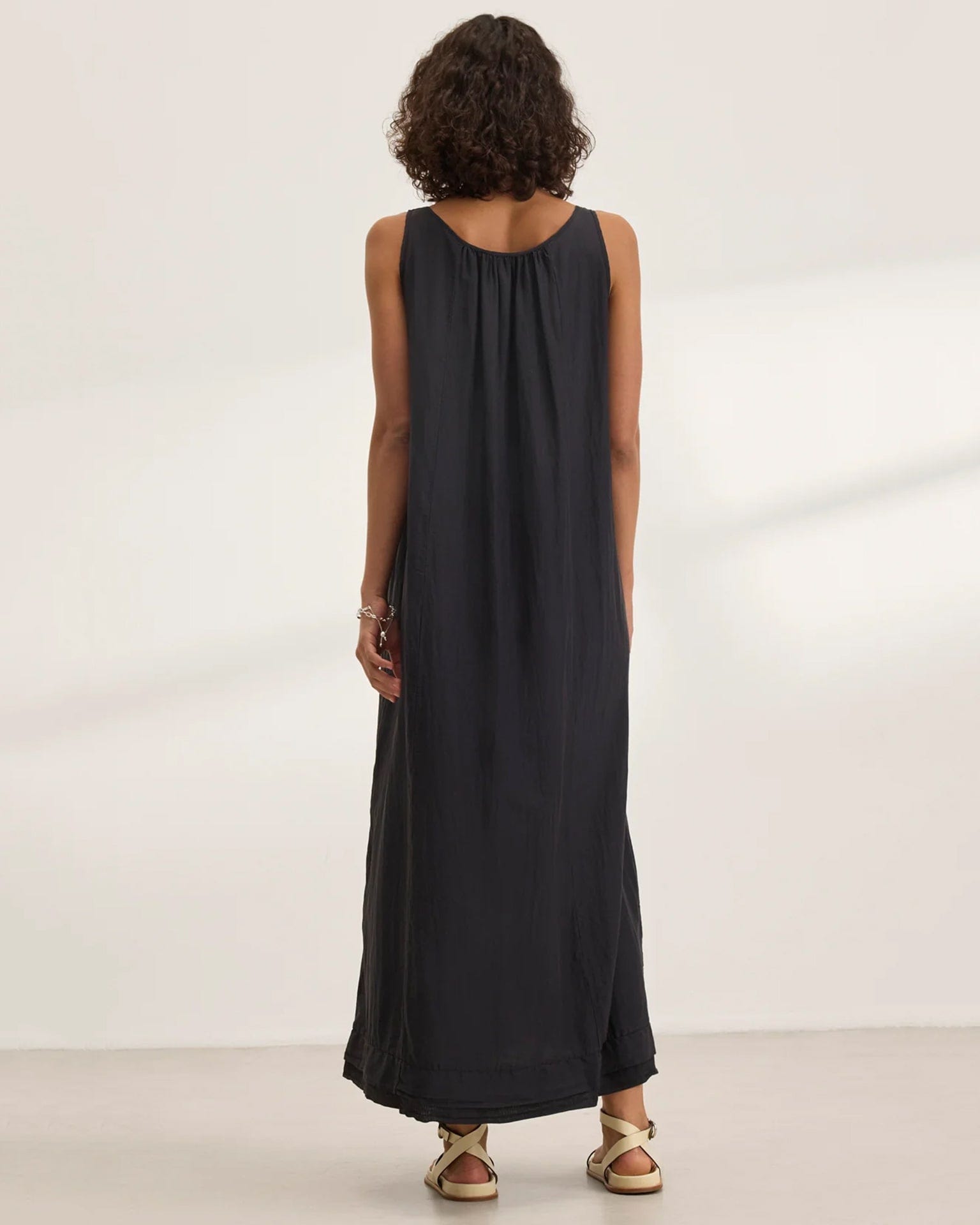 Bayou Tank Maxi Dress in Black