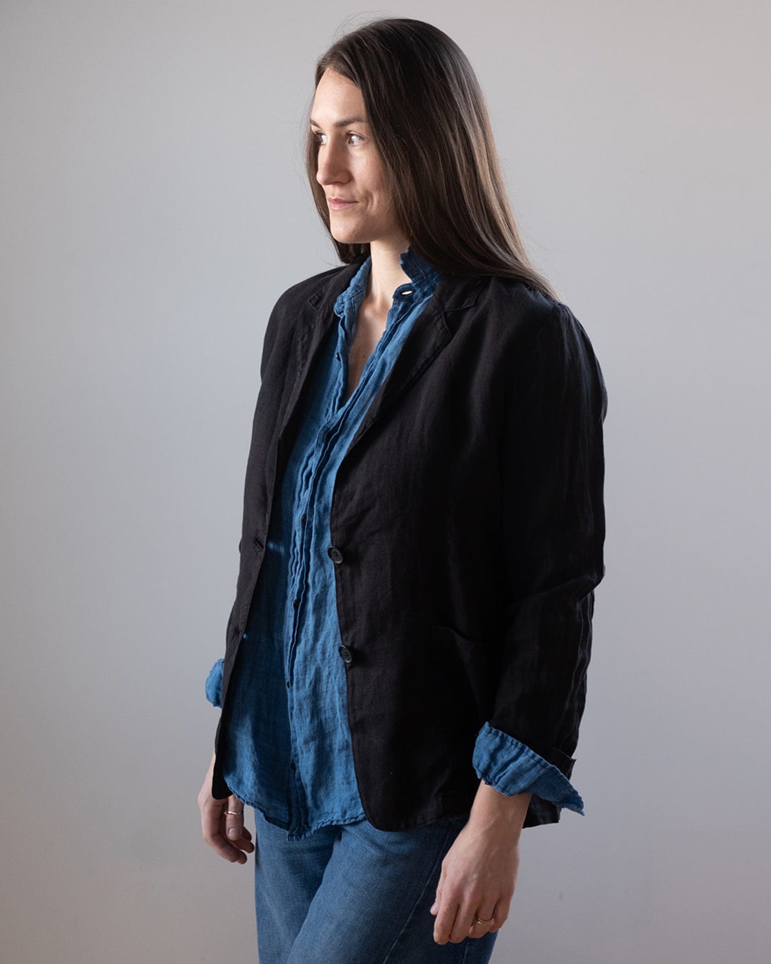 Iman L/S Blazer in Black