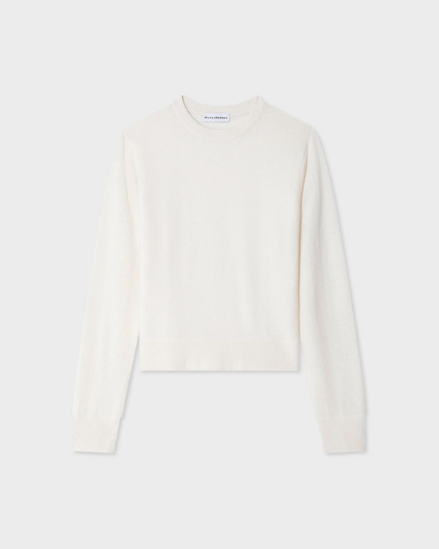 Cashmere Crew in Soft White