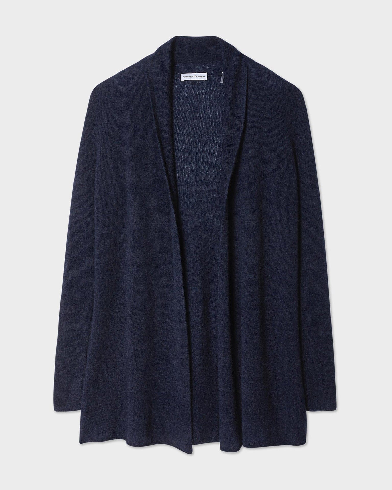 Cashmere Trapeze Cardigan in Deep Navy