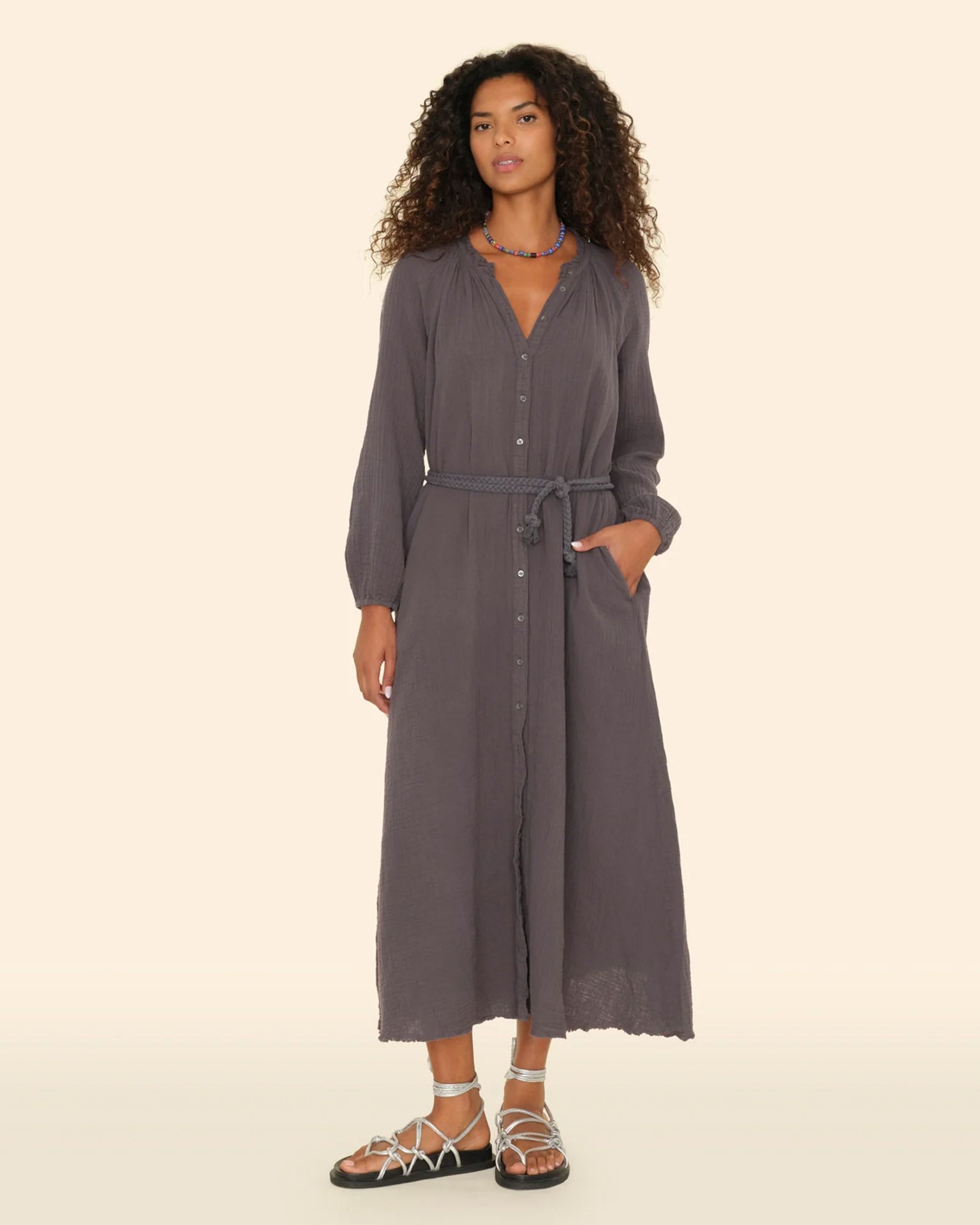 Andrea Dress in Charcoal