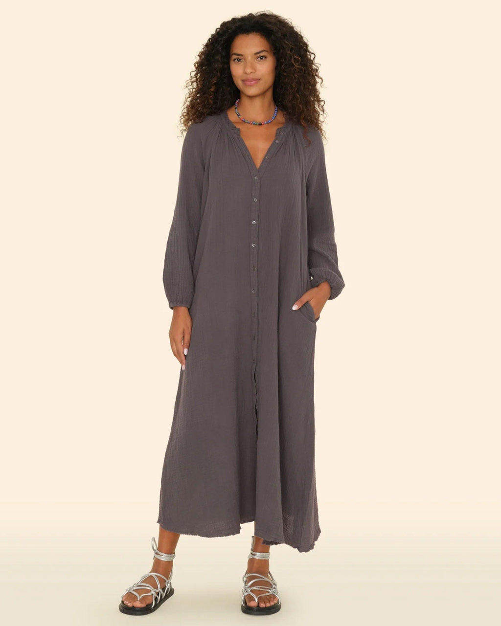 Andrea Dress in Charcoal