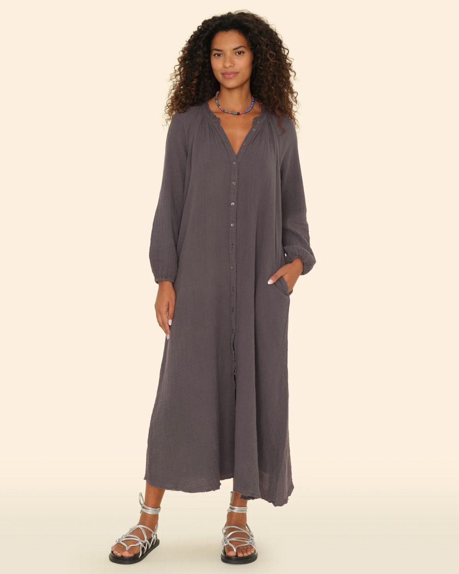 Andrea Dress in Charcoal