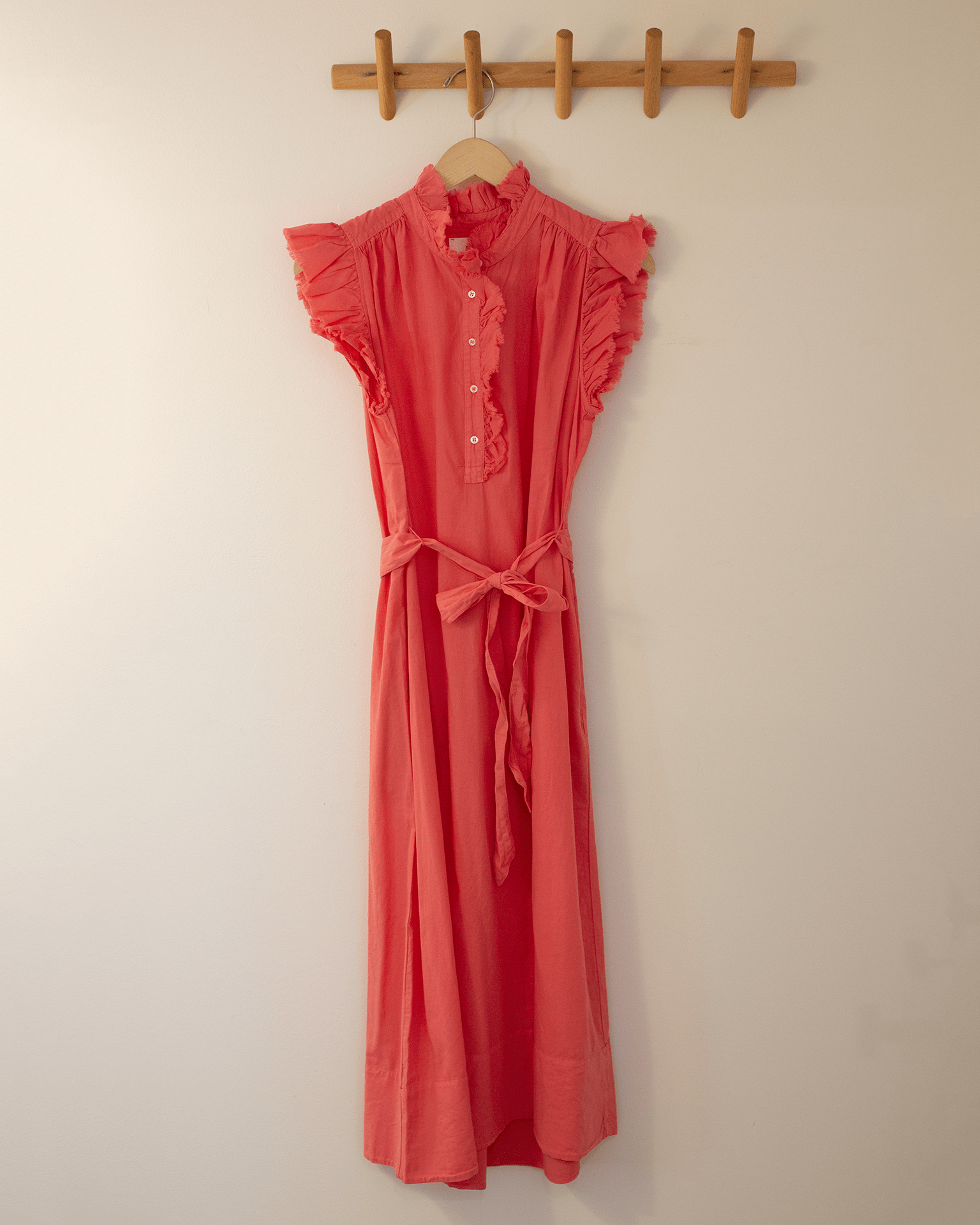 April Dress in Sun Kiss Coral