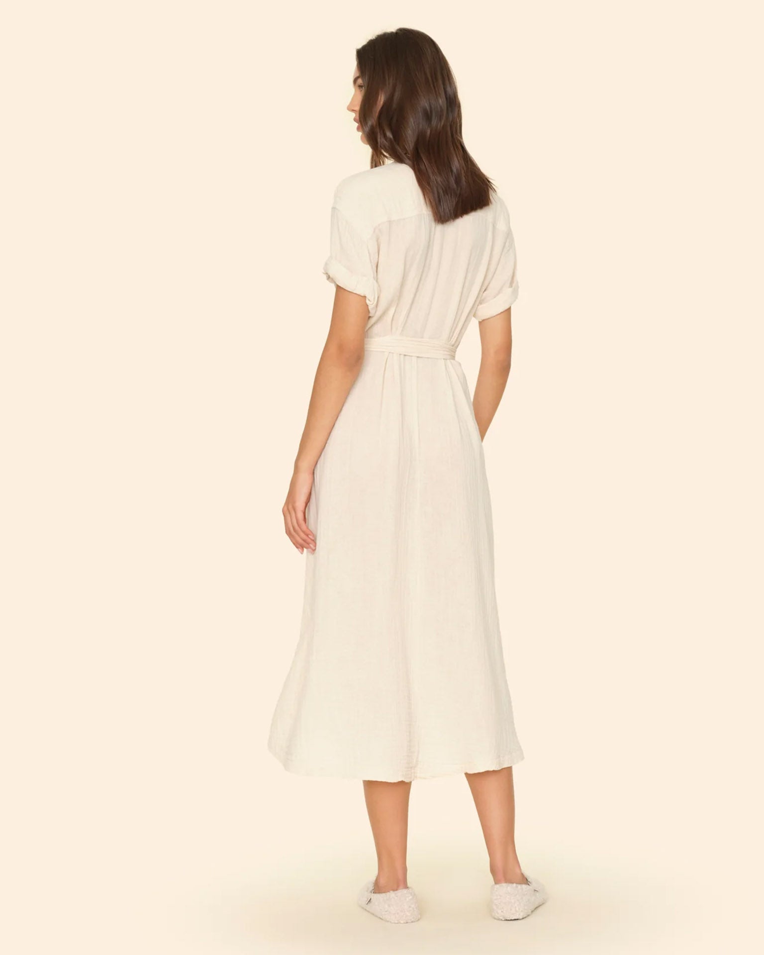 Cate Dress in Oysterette